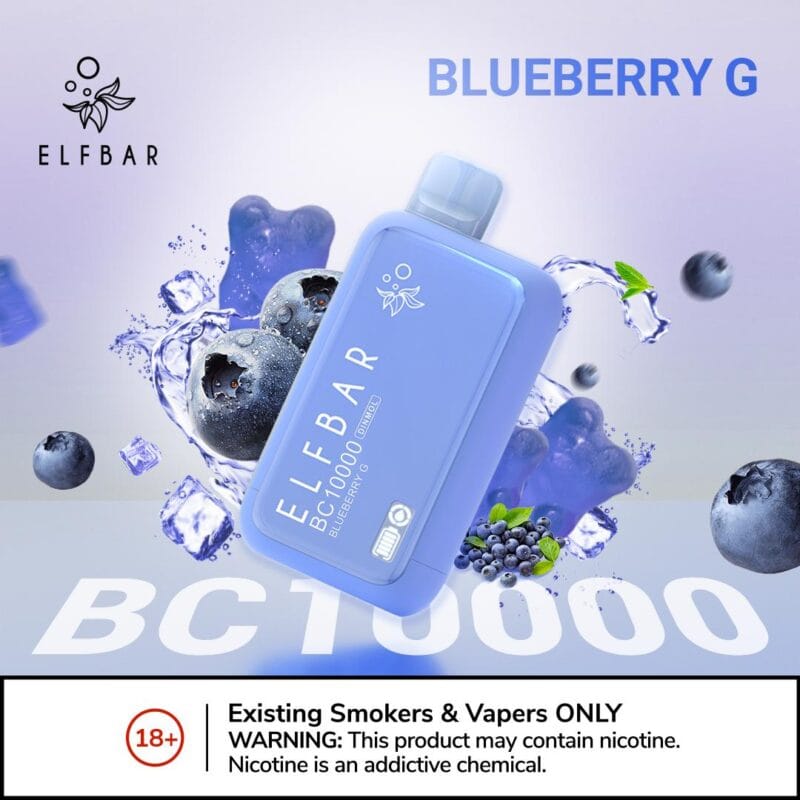 Elf Bar BC 10000 Puffs Disposable Vape- Blueberry G