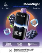 Elfbar Moonlight 40000 Puffs Disposable Vape- Grape Ice