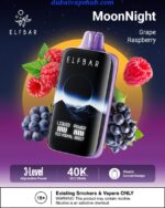 Elfbar Moonlight 40000 Puffs Disposable Vape- Grape Raspberry