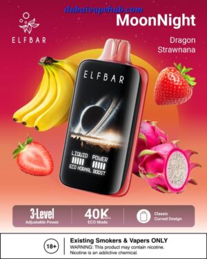 Elfbar Moonlight 40000 Puffs Disposable Vape- Dragon Strawnana