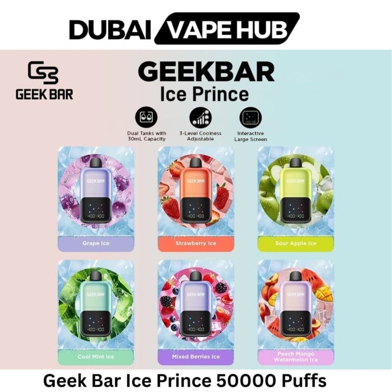 Geek Bar Ice Prince 50000 Puffs Dubai