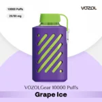 Buy Vozol Gear 10000 Puffs Grape Ice in Dubai