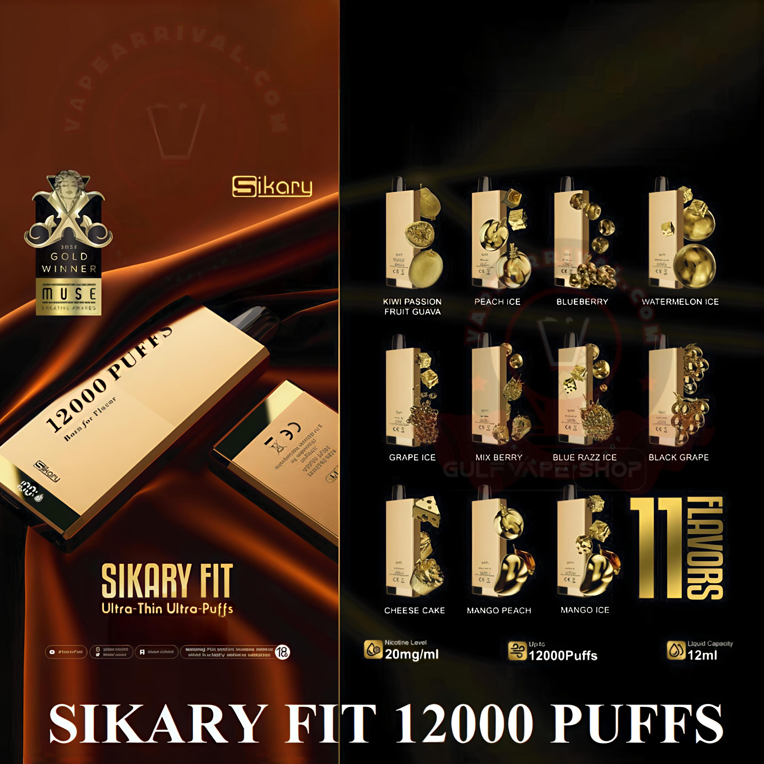 SIKARY FIT 12000 Puffs Disposable SIKARY FIT 12000 Puffs Disposable Vape