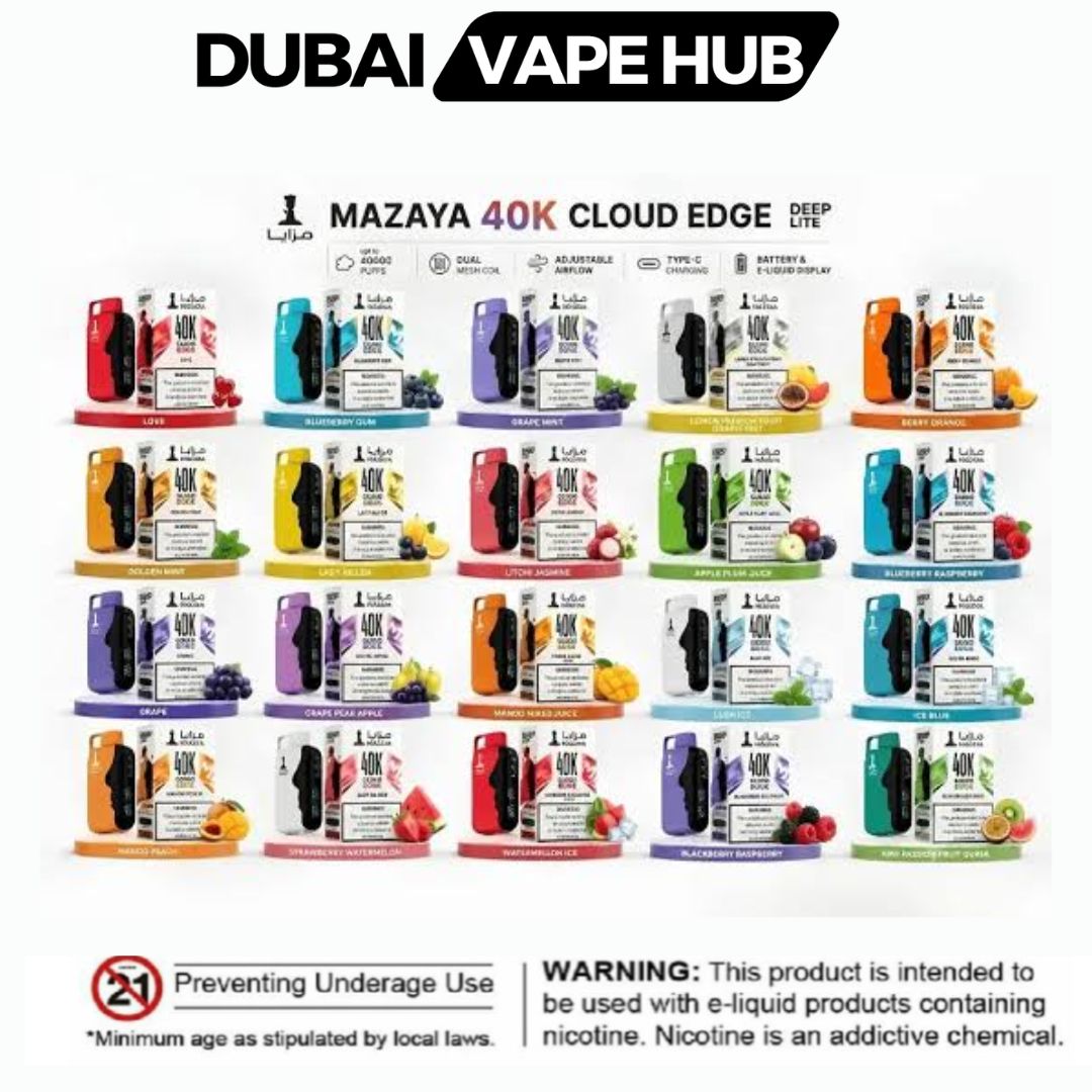 Mazaya Deep Lite Cloud Edge 40000 Puffs Dubai Mazaya Deep Lite Cloud Edge 40000 Puffs Dubai
